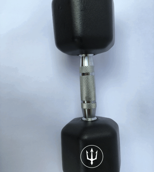 Kit Dumbbell Sextavado Texturizado Pegada Cromada 12kg ao 30kg com Suporte - Image 4