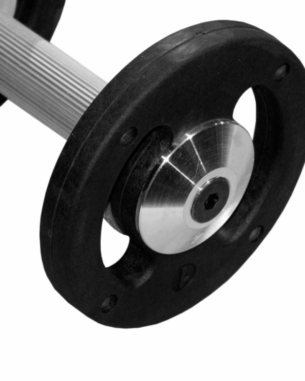 Dumbbell Montado Injetado Pegada Recartilhada POSEIDON FITNESS® 