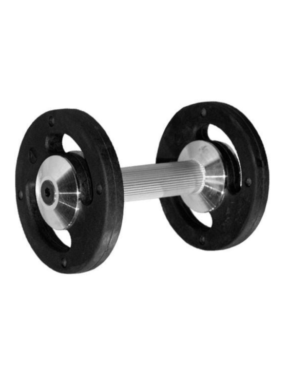 Dumbbell Montado Injetado Pegada Recartilhada POSEIDON FITNESS® 