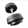 Dumbbell Montado Injetado Pegada Recartilhada POSEIDON FITNESS® 