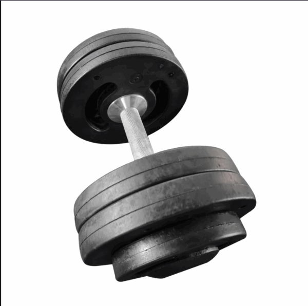 Dumbbell Montado Injetado Pegada Recartilhada POSEIDON FITNESS® 