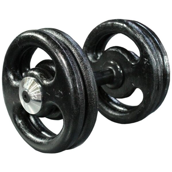 Dumbbell Montado Pintado Pegada Cromada POSEIDON FITNESS® 