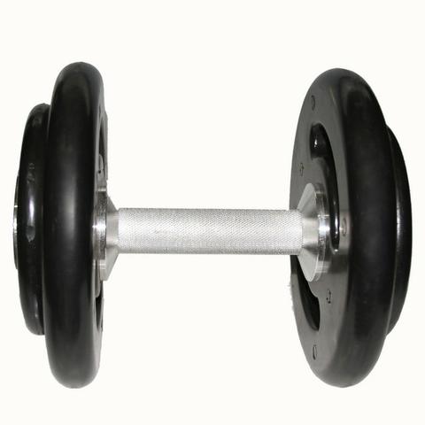 Dumbbell Montado Injetado Pegada Recartilhada POSEIDON FITNESS® 